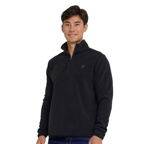 Spyder Fleece Quarter Zip Pullover Men – Polar Fleece Lightweight Athletic Sweater, Warm 1/4 Zipper Jacket, Mock Neck
