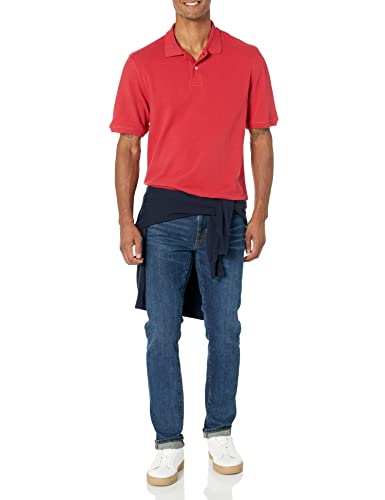 Image of Amazon Essentials Men's Regular-Fit Short Sleeve Cotton Pique Polo Shirt (Available in Big & Tall)