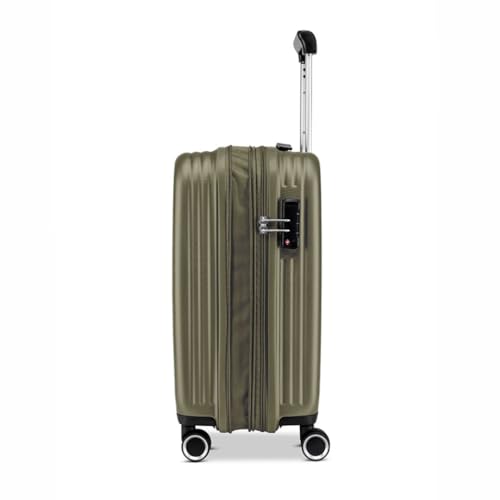 R Roncato Trolley Fibra, Espandibile (Verde Militare, S) - 3