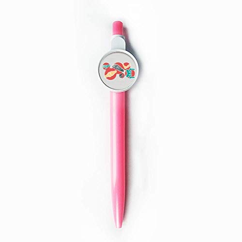Stylo bille bleu rétractable structure osseuse avec finitions soignées