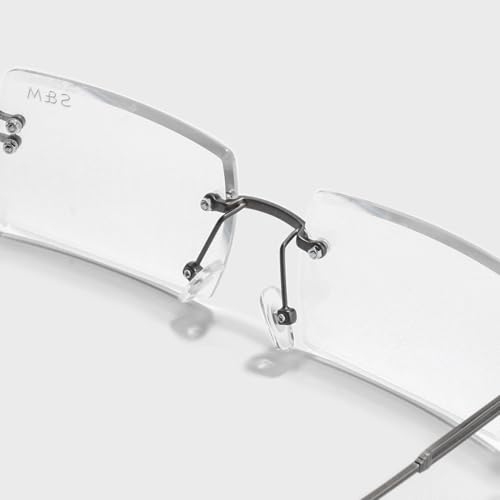 Image of SAM AND MARSHALL HARPER Eyeglass I Light Weight Frames I Rectangle Shape I Sheet Metal Frames I Prescription Friendly I Men & Women