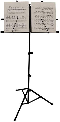 Image of SG Musical Folding Sheet Desktop Book Stand Lightweight Portable Adjustable with Carrying Bag