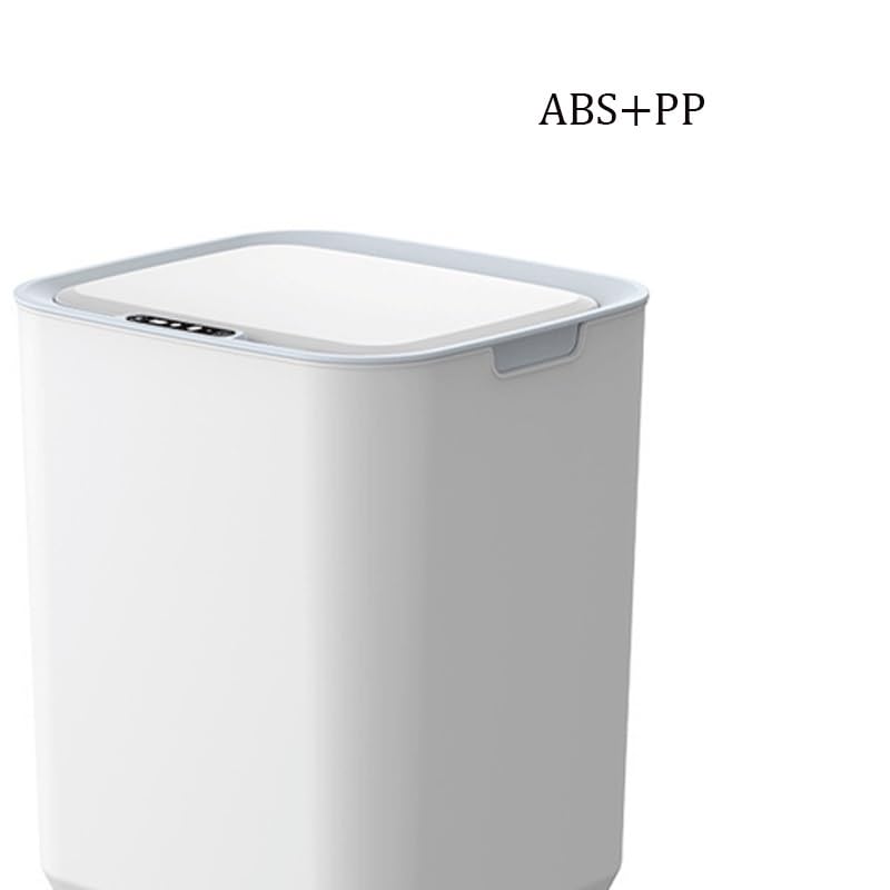 Home Smart PP Trash Can with Lid Living Room Bathroom Toilet Kitchen Garbage