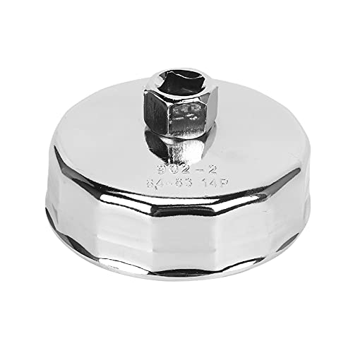 Peukerty 84 mm 14 Rillen Ölfilterkappe Schraubenschlüssel Steckschlüssel Becherwerkzeug für Fahrzeug