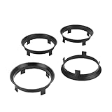 ACHTUNG! LST 4x Zentrier Distanzringe Alufelgen Ø 59,1 mm - Ø 60,1 mm Schwarz