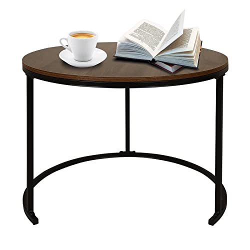Babion Side Table, Metal End Table Round Bedside Tables Sofa Table Modern Small Table Industrial Nightstand Outdoor Side Tables Indoor Snack Table Waterproof & Anti-Rust Side Table #TOP11