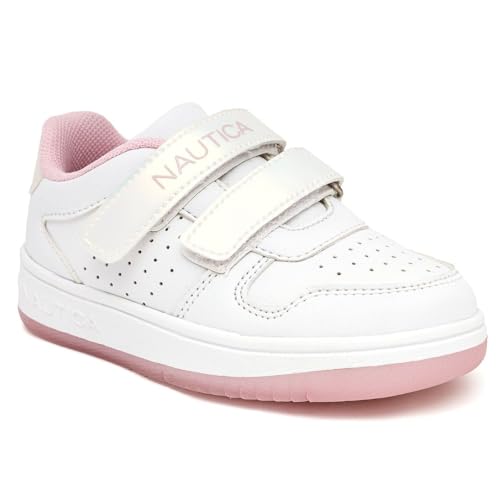 Nautica Kids' Double Strap Sneakers | Casual Athletic Shoes for Boys and Girls | Durable and Comfortable Fit for Toddlers and Little Kids