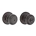 Kwikset Cove Interior Privacy Door Knob with Lock, Door Handle For Bathroom and Bedroom, Venetian Bronze Keyless Turn Lock Doorknob