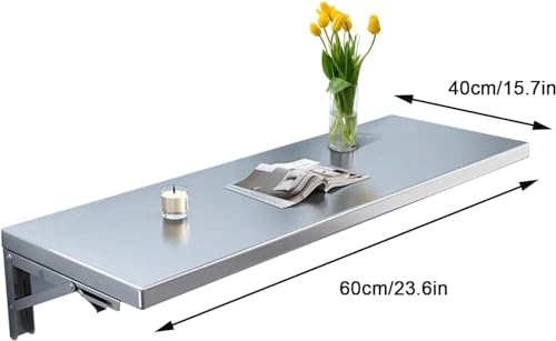 Étagère murale en acier inoxydable design moderne