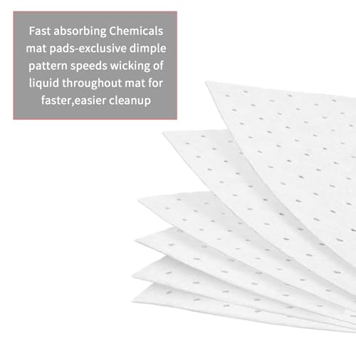 Image of Oil Absorbent Pads Sheets 10 x 13 inch, Waterproof Anti-Slip Speedy Dry Absorbent Mat, Oil Change Pads for Under Car & Motorcycle, Liquid Spill Mat for Garage Floor Workbench & Driveway (30 PCS)