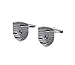 Porsche Crest Cufflinks - Monochromatic Engraved Logo