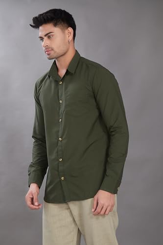 Image of DIVISIVE Men's Solid Slim Fit Shirt