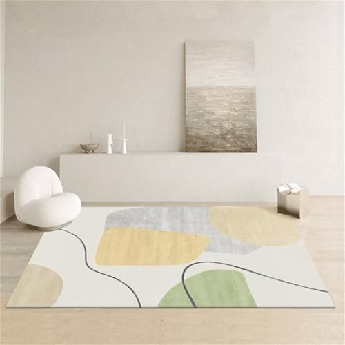 Tapis fille chambre vert lavable en machine pour sol moderne - 2