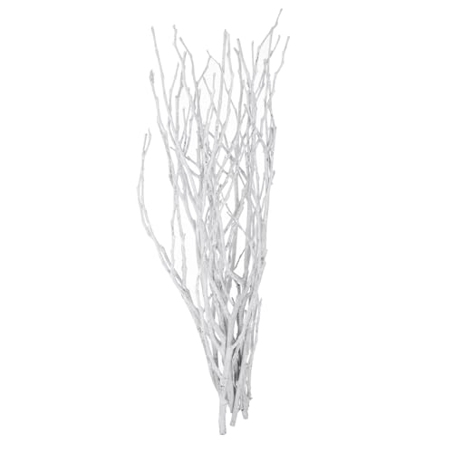 FUNOMOCYA 10�� 50cm�̊������} xmas decoration party decoration �u�����` ���������؂̎} �H�̑��� �h���C ���������} �����p�̉ԕr�p�X�e�B�b�N ����