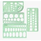 【コスパ◎】 定規4点セット デザイン定規 テンプレート