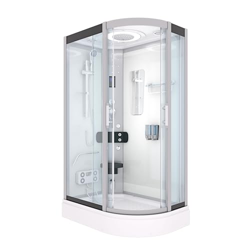 AcquaVapore Dampfdusche Sauna Dusche Duschkabine D60-70T2R 80x120 cm ohne 2K Scheiben Versiegelung