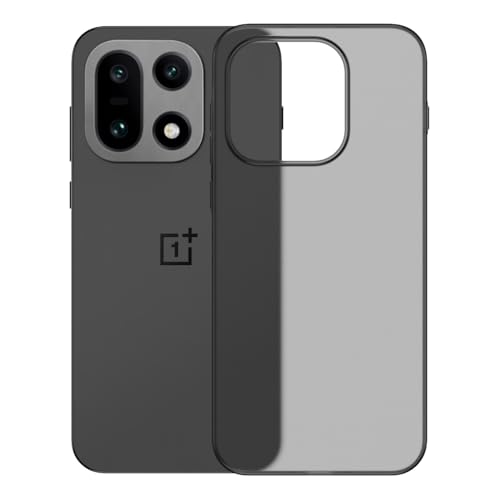 QJONSIU Etui na OnePlus 15, Ultracienka Shockproof PC Ochronne Case, Wygodna i Gładka-Przezroczysta Czarny