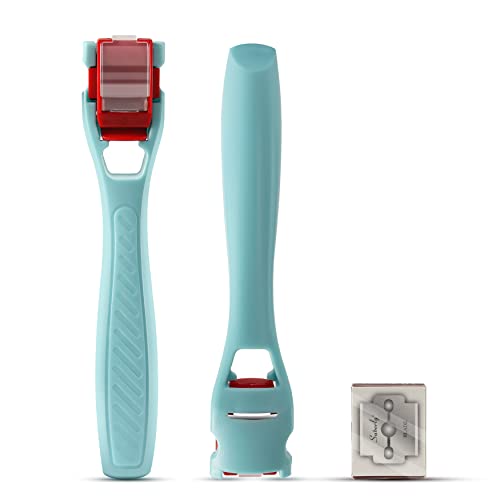 BEZOX Callus Shaver for Feet, Foot Razor with Dander Container, Foot Scraper for Callus Removal with 10 PCS Replaceable Pedicure Blades