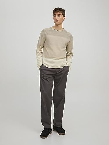 JACK & JONES Herren Strickpullover Rundhals Basic Langarm Sweater Baumwolle Shirt JJEHILL – Ansicht 4
