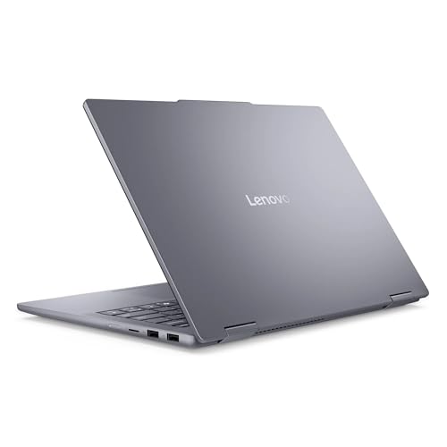 Image of Lenovo IdeaPad 5i 14 inch WUXGA 2-in-1 Touchscreen Laptop, Intel Core Ultra 5 225U, 8GB RAM, 1TB SSD, WiFi6, Backlit KB, Windows 11 Home, Luna Grey, w /2TB USB Drive, W /GaLiMu