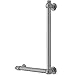 Jaclo G60-24H-16W-LH-PN - G60 24H x 16W 90? Left Hand Grab Bar