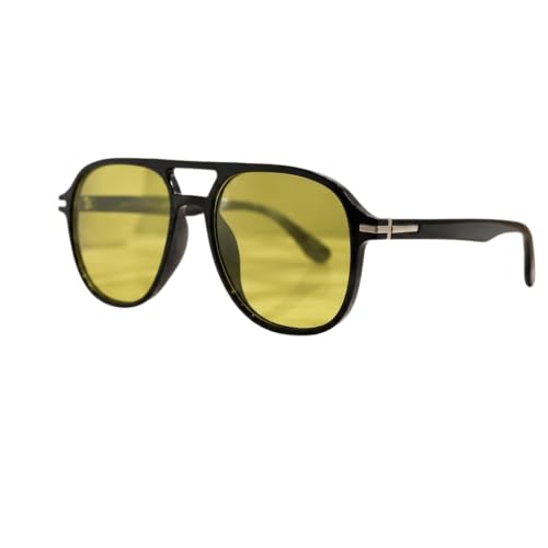 Aviator Sunglasses for Men and Women, Classic Double Bridge Squar...