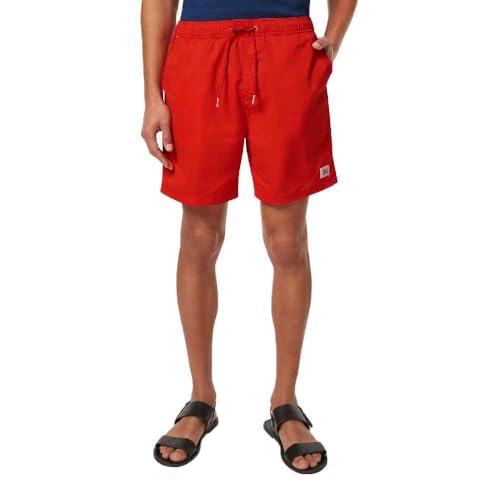 Scotch & Soda Mid Length Swimshort Pantalones Cortos de Tabla Hombre, Paprika, S