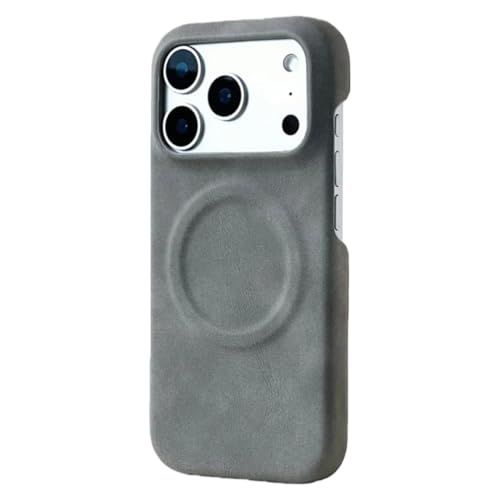 Coque iPhone 15 Pro Max magnétique en cuir PU mat antichoc
