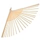 TEHAUX Faltbarer Fächerrahmen aus Holz, Faltfächerstäbchen, handgefertigt, chinesisches Handmaterial, japanischer Rahmen für Gäste, 21 cm