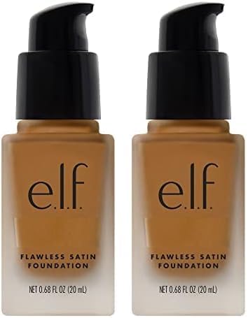 e.l.f. Flawless Finish Foundation, Lightweight & Medium Coverage, Semi-Matte Finish, Maple, 0.68 Fl Oz (20mL) (Pack of 2)