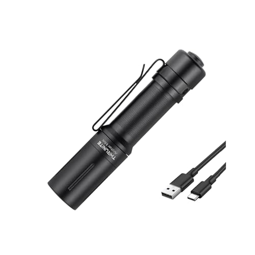 ThruNite EDC Flashlight Archer Mini, 405 Lumen Tail Switch LED Flashlight, USB C Rechargeable Little Pocket Penlight for Camping, Outdoor, and Emergency - Neutral White
