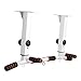 Yiju Wall Mounted Pull Up Bar with Dip Station for Home Workout, White Top Mount
