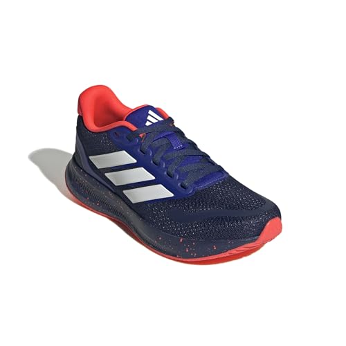 adidas Adidas Unisex-Kids Run Falcon 5, Dark Blue/White/Solar Red, 4