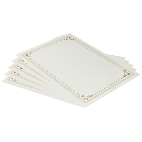 Papier de certificat pour lettre d'appréciation et preuve de réussite 100 pièces