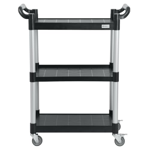 Carro de herramientas multiusos 79x42x100 cm con estantes de plástico 5