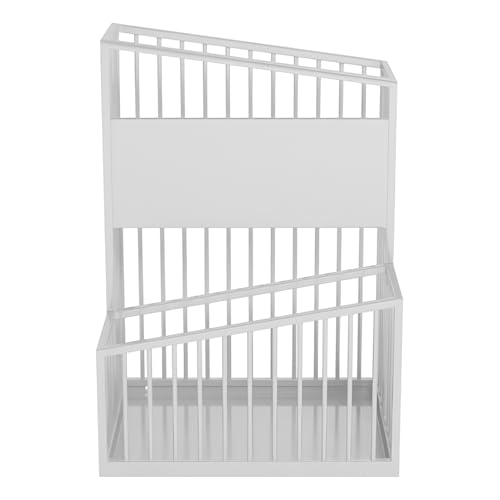 Porte-parapluies métallique de grande capacité au design blanc