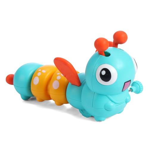 Image of Play Nation Dancing Colorful Crawling Caterpillar Toy for Baby, Wind-Up Mechanism and Gear Movement, Fun Early Learning Activity for Toddlers, BIS Certified, No Batteries Needed, Safe, Durable, Blue