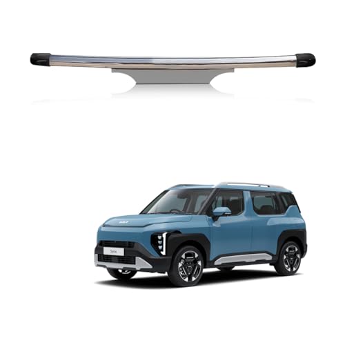 Image of Stainless Steel High Gloss Safety Rear Bumper Protector Sutaible for Kia Syros