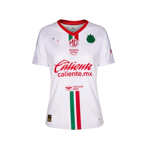 El Mejor Listado de Talla Eg los 5 más buscados. 48 Puma, Jersey de Chivas Visitante 25-26, Mujer, Blanco, Talla EG