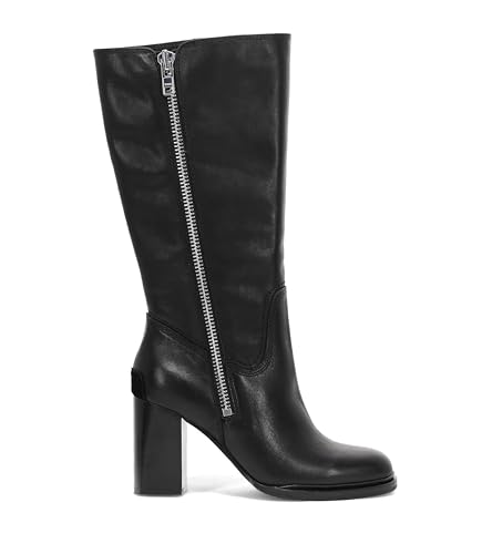 Bottes de moto Frye Alex Heavy Zip en cuir noir pour femme pointure 36