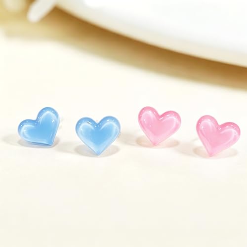 Image of Plastic Earrings for Sensitive Ears Flower Studs for Women