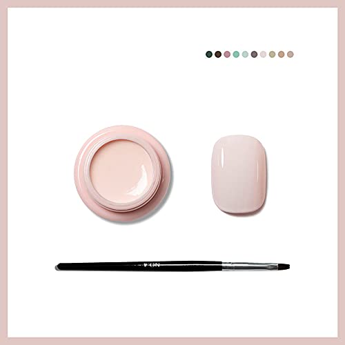 Nude Pink Solid Cream Gel Nail Set With Brush Gel Paint For Nails Art Uv Gels Polish Gel Nail Polish Kit Gel Polish Set For Nail Polish Gel Nails Hand Painting Gel For Nail Art