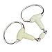 FECAMOS Horse Snaffle Bit, Rubber Wrapped Easy to Control Compact Horse Mouth Bit Apple Flavor Professional for Racing