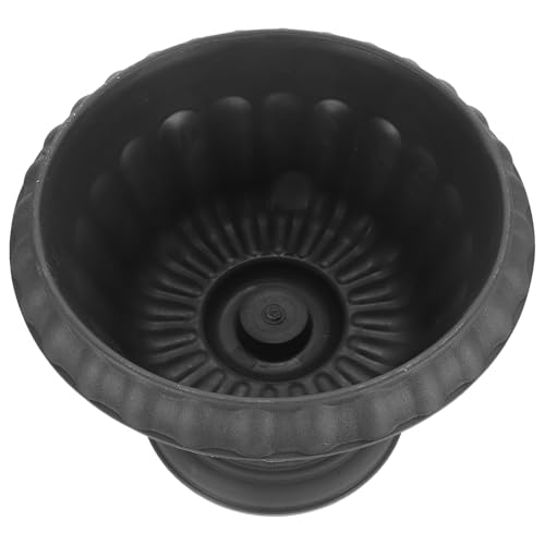 BESPORTBLE Vaso da Fiori Decorativo Colonna Romana in Plastica, Ciotola per Piantare senza Terra Colore Grigio Scuro, Vaso da Balcone per Giardino e Matrimoni, Fioriera Stile Europeo