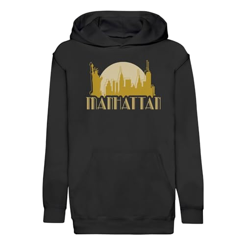 Sweat à capuche enfant Manhattan pull chaud vintage Etats-Unis pour ados