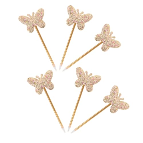 Alipis 6 bolígrafos gel tinta Aqua diseño mariposa