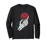 Macabre Skull Hand Rose Alternative Fashion
