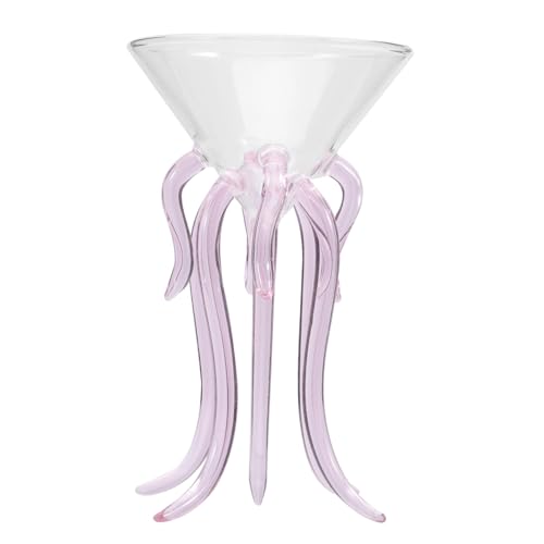 EPIGEIST Vaso de Cóctel Creativo de Vidrio Borosilicato con Diseño de Rosa Reutilizable y Elegante para Fiestas Banquetes y Celebraciones Casa Reutilizable