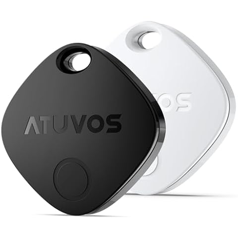 ATUVOS Air Tags-2 Pack (Black & White) Cover