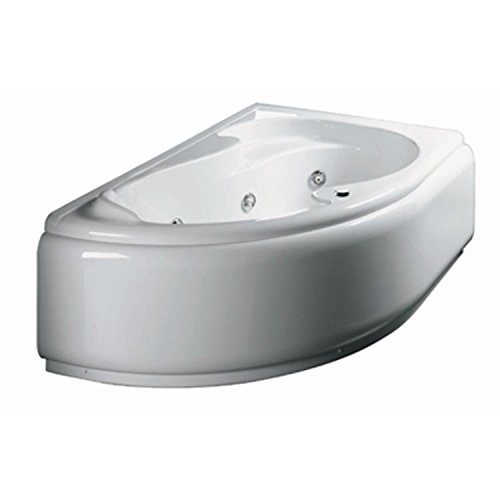 Gladh - vasca idromassaggio angolare mod. grazia con pannello cm 150x100 destra